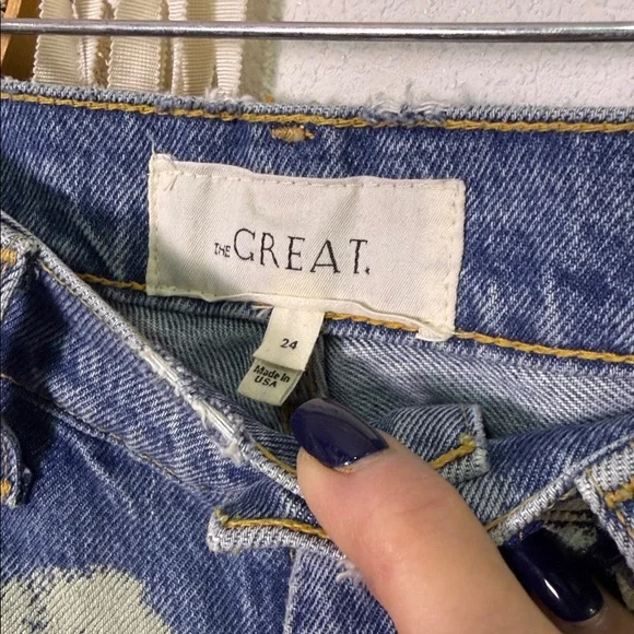 The Great. The Hero Daisy Stamp Jeans Size 24